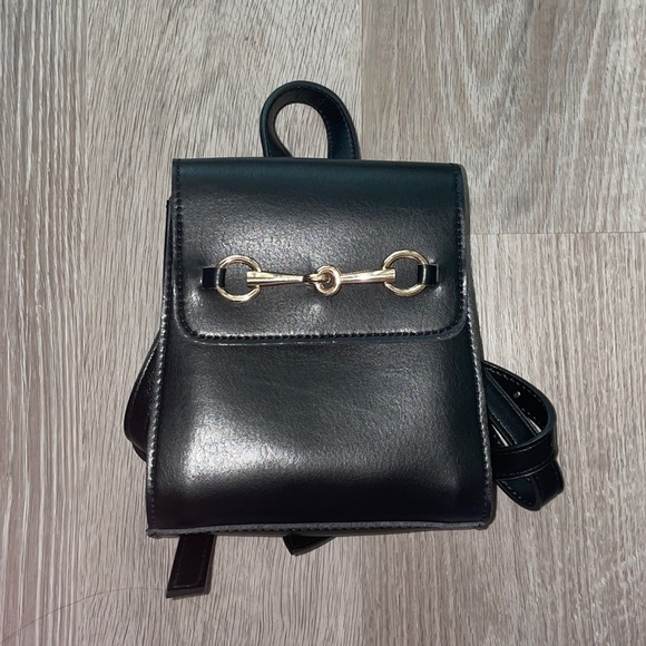 brandy melville leather backpack